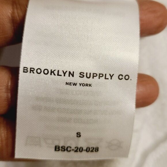 Brooklyn Supply Co. | Men's Retro White Quarter Zip Pullover (Size Small) - Picture 4 of 16